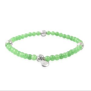Green Jade Stretch Bracelet by Rachel Galley